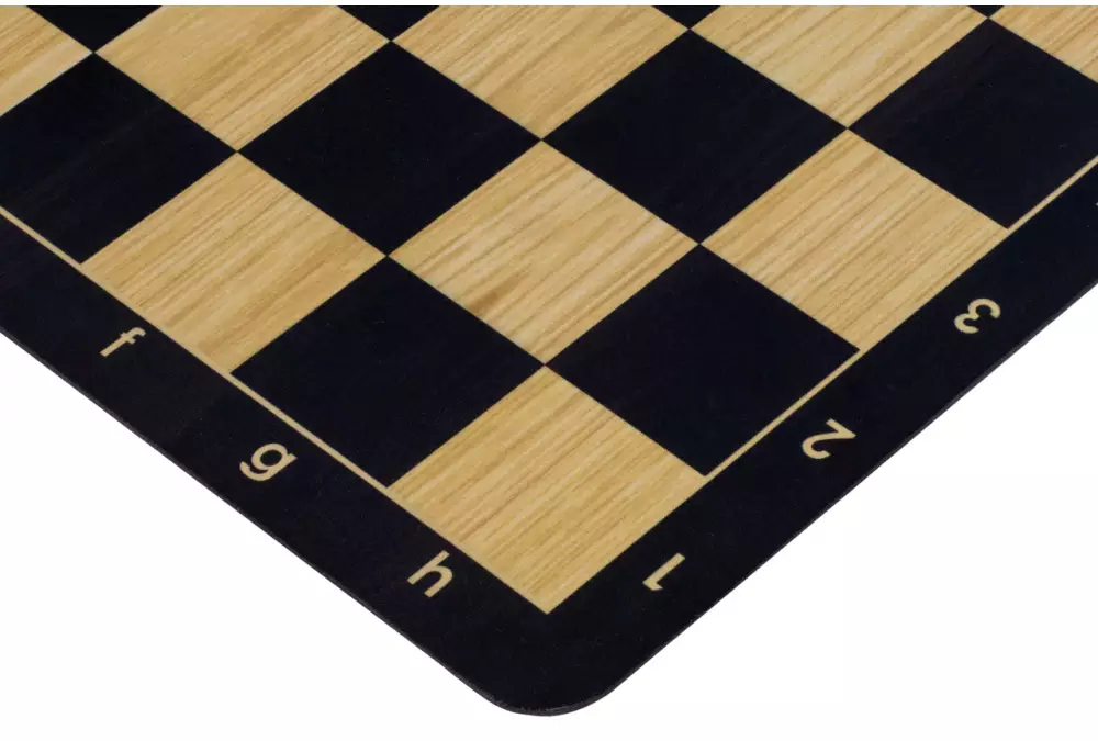 Szachownica zwijana nr 6 (51 cm), antypoślizgowy spód CZARNA